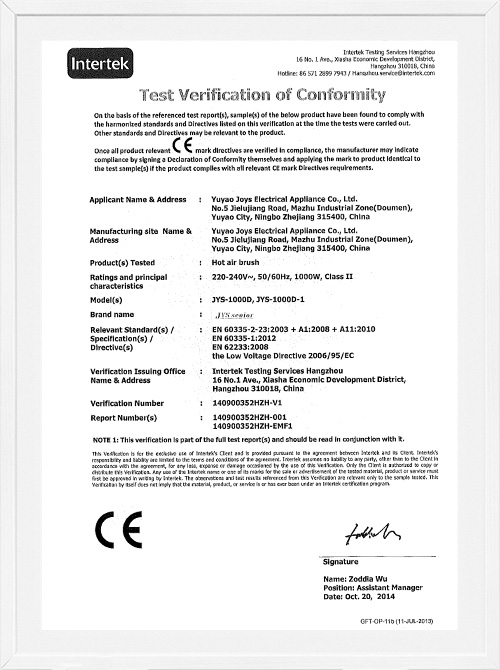 Certification LVD